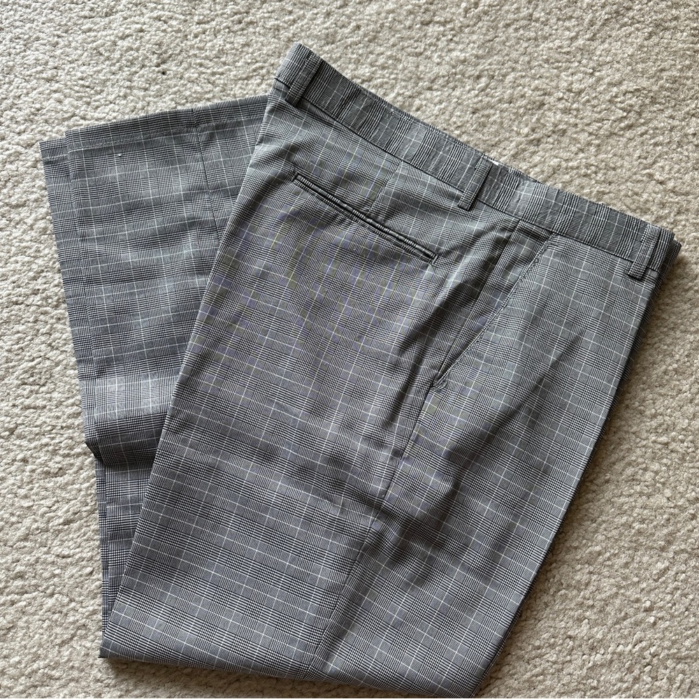 Grey Plaid Pants for Summer